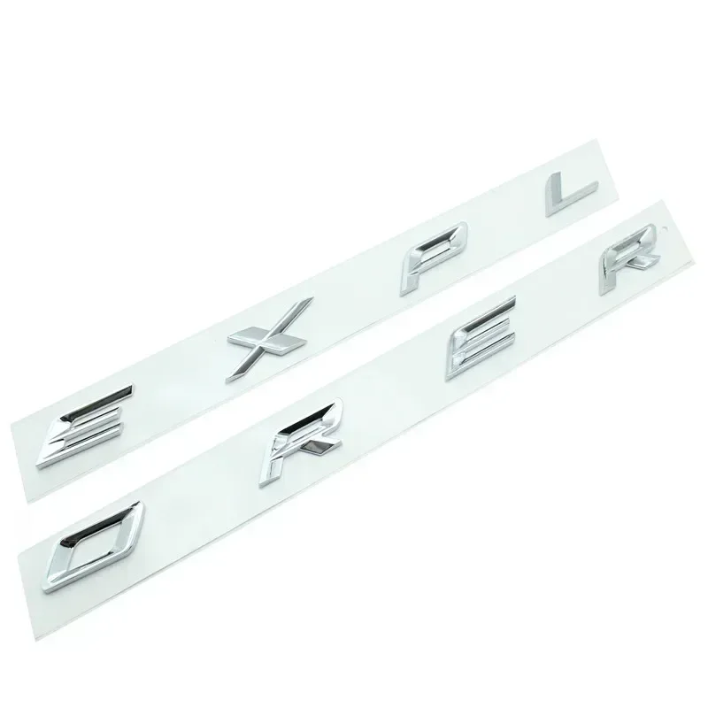 

3D ABS Chrome Black Explorer логотип автомобиля передний капот эмблема капот буквы значок наклейка для Explorer 2020 2021