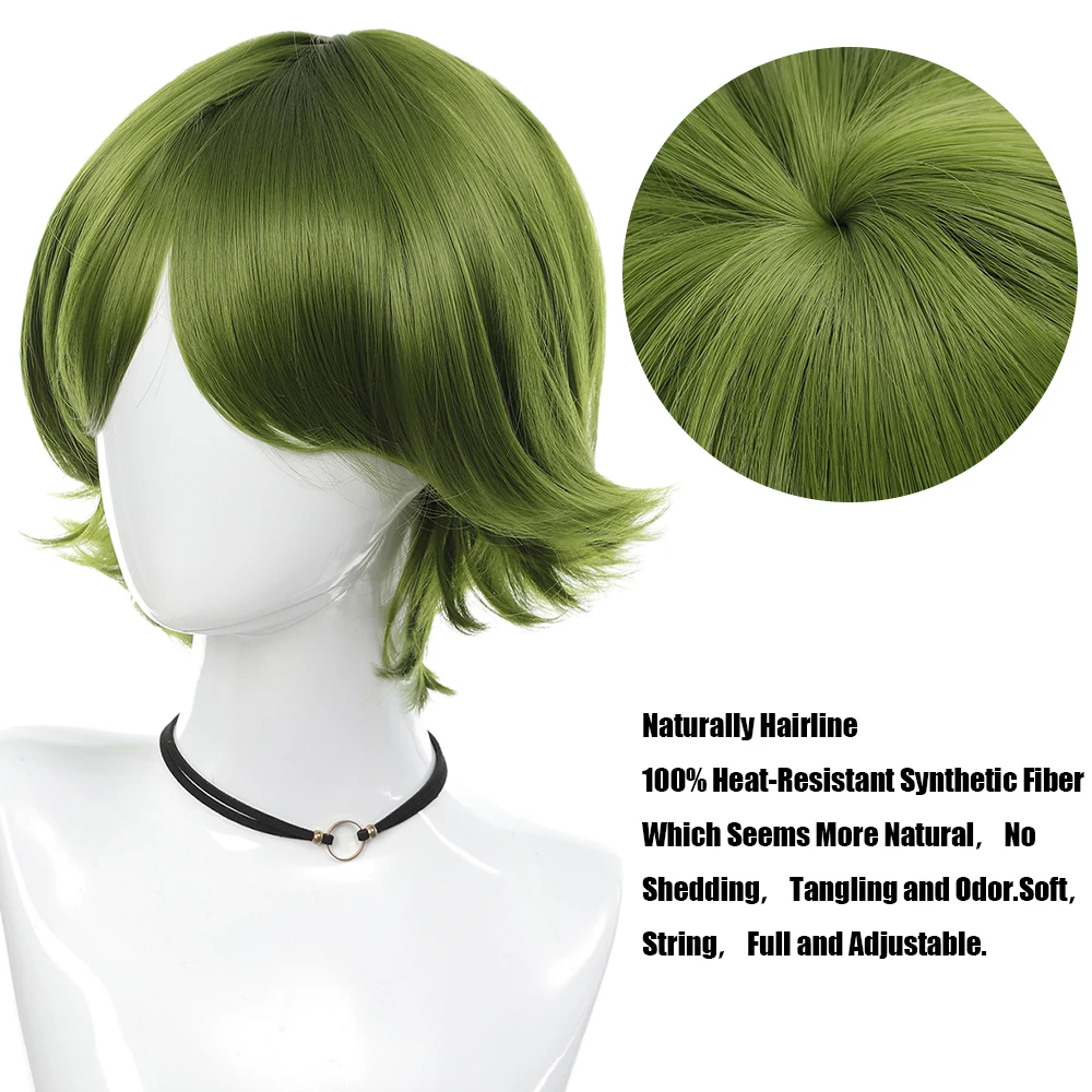 Синтетический короткий парик для косплея пушистые прямые синтетические волосы