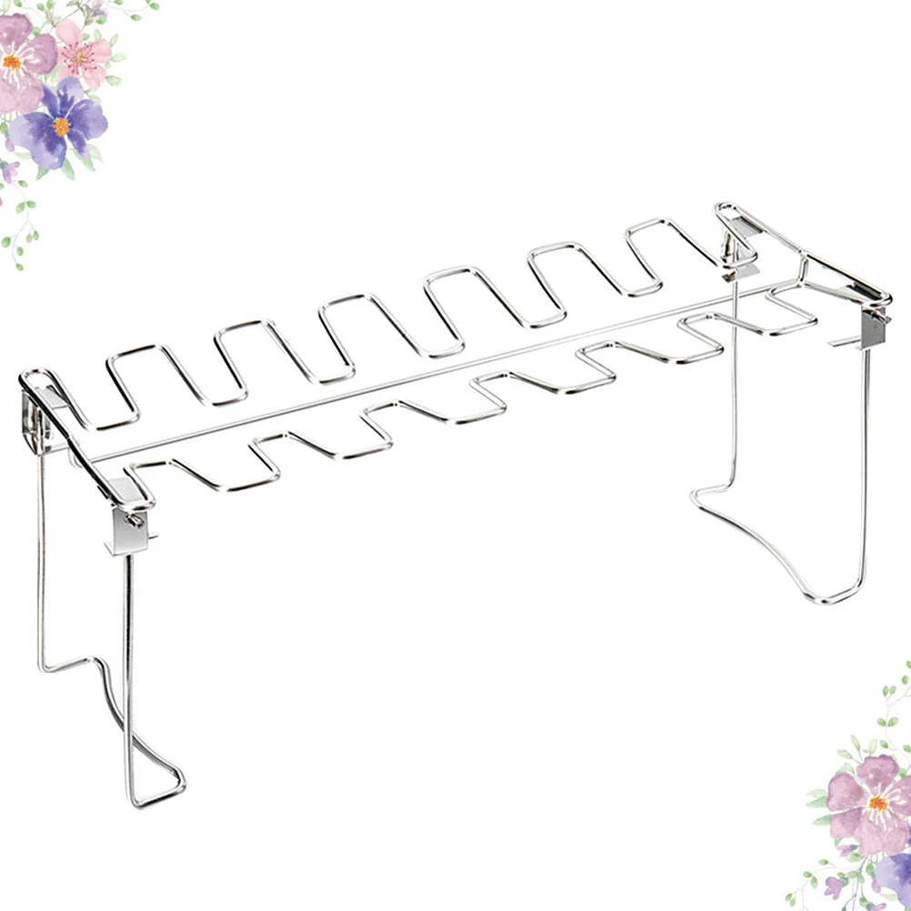 

1PC Drum Sticks Grill Metal Roaster Stand Chicken Leg Rack Chicken Leg Rack Drumstick Drill Holder