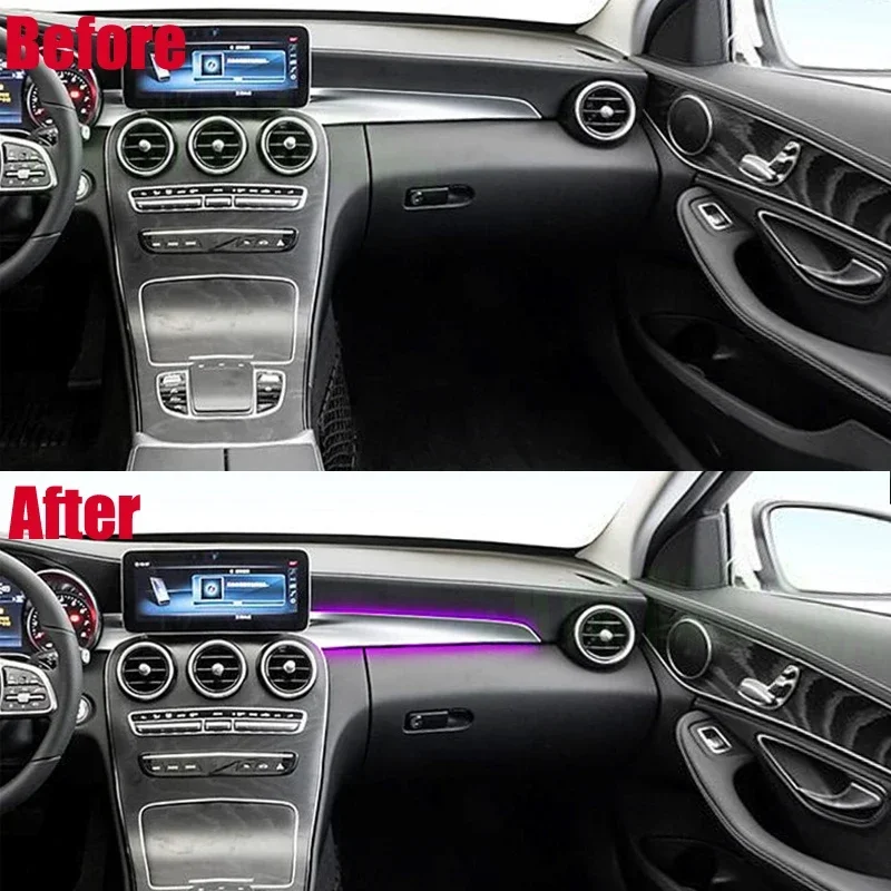 Внешнее освещение для Mercedes-Benz C/GLC X253 W205 2014-22 пассажирская атмосферная лампа