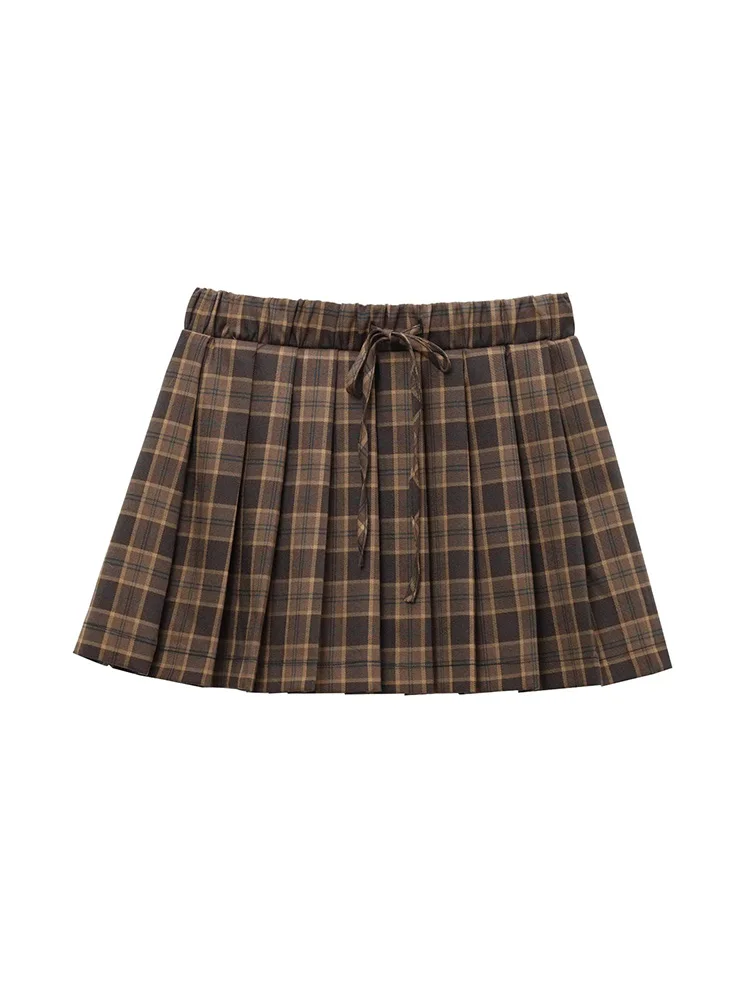 Осень/зима 2023 новая женская ретро эластичная талия на шнурке повседневная