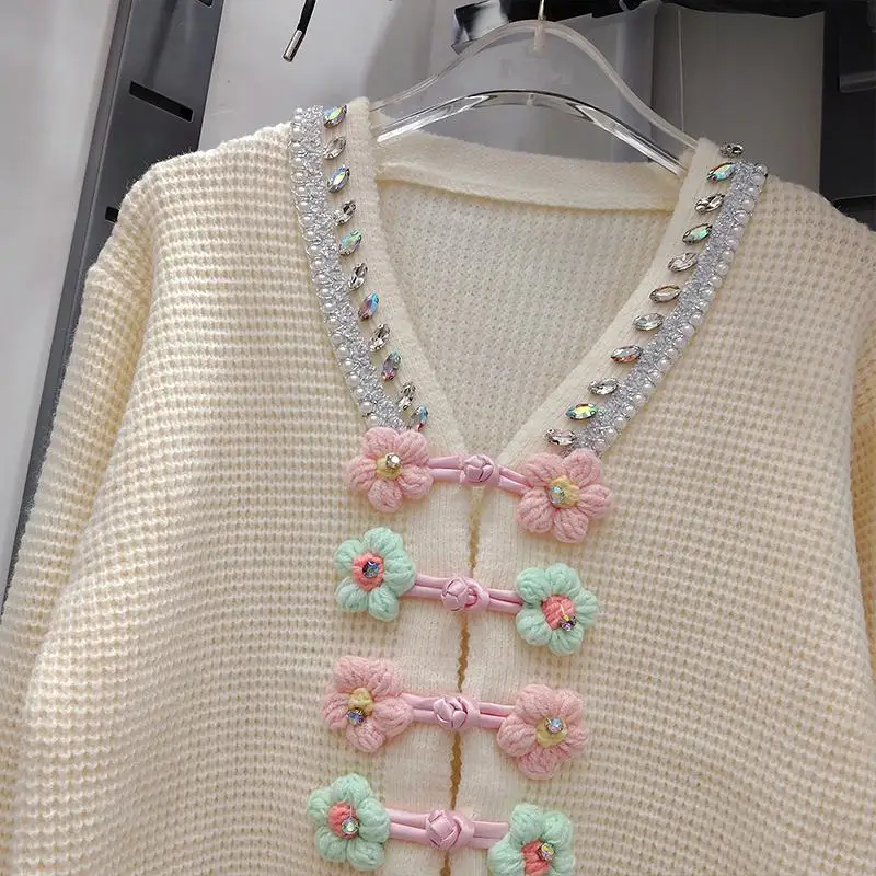 Neploe Minority женские топы с 3D украшением и бисером в китайском стиле бриллиантами