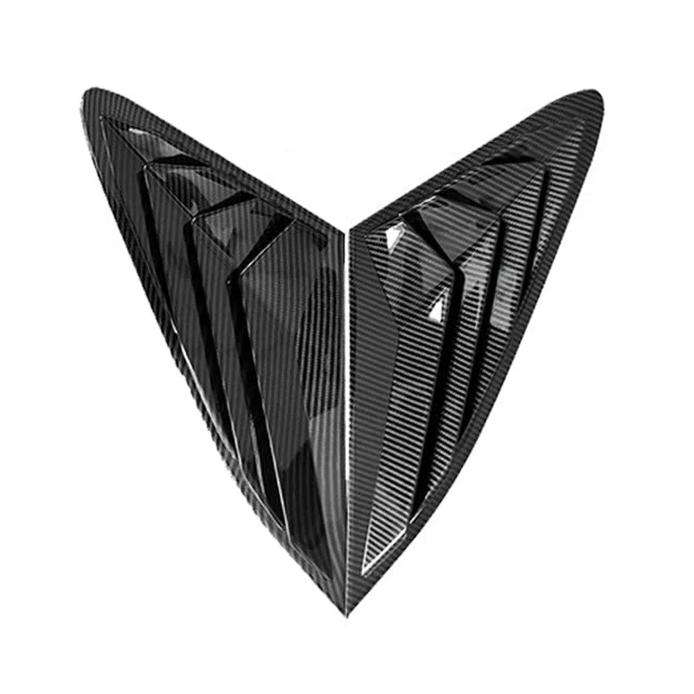 

2 шт. для KIA K5 2020 2021 2022 углеродное волокно задние боковые оконные жалюзи решетка вентиляции Овальный чехол декоративная отделка Аксессуары