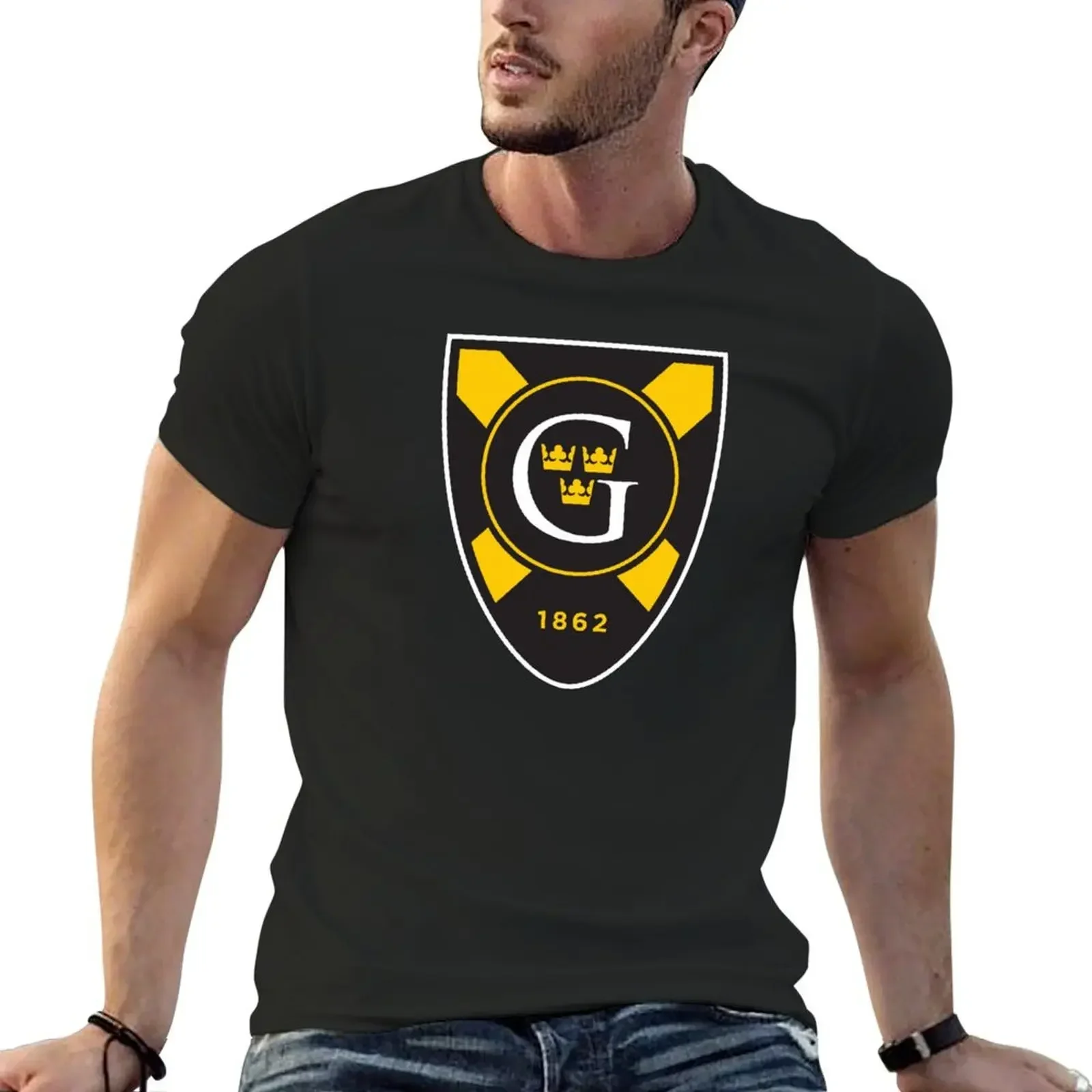 Футболка Gustavus Adolphus Merch быстросохнущие синие архивные рубашки мужские