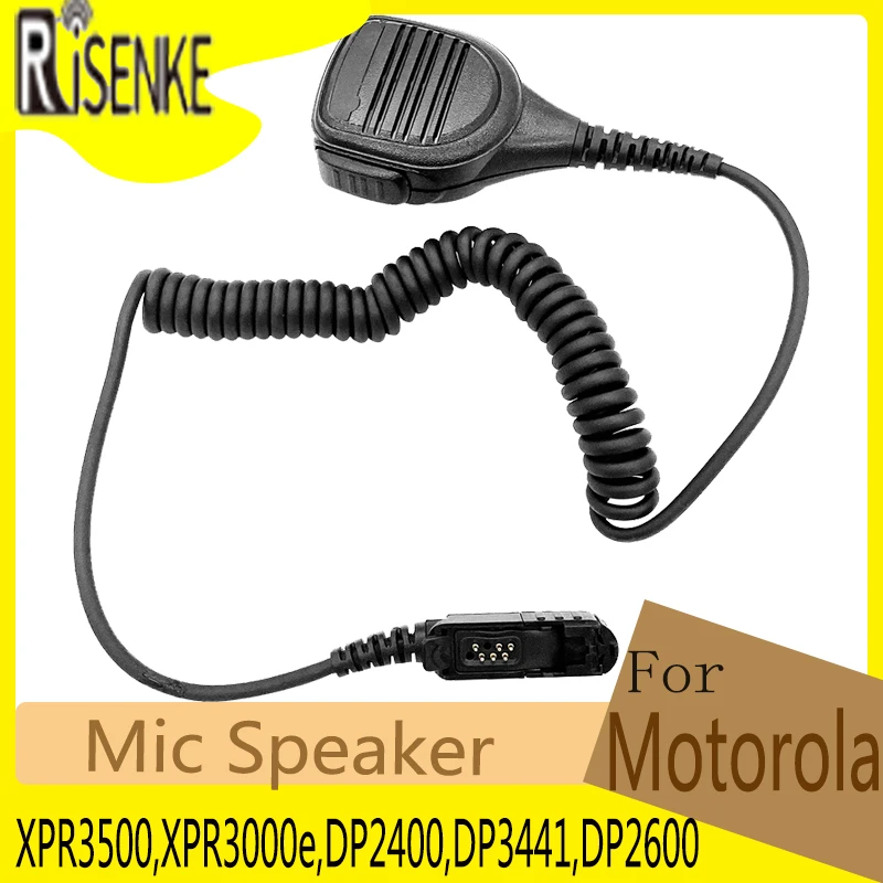 Remote Waterproof Speaker Microphone Mic PTT for Motorola XPR3500,XPR3000e,DP2400,DP3441,DP2600,MTP3250,XiR P6600,Tetra MTP3100