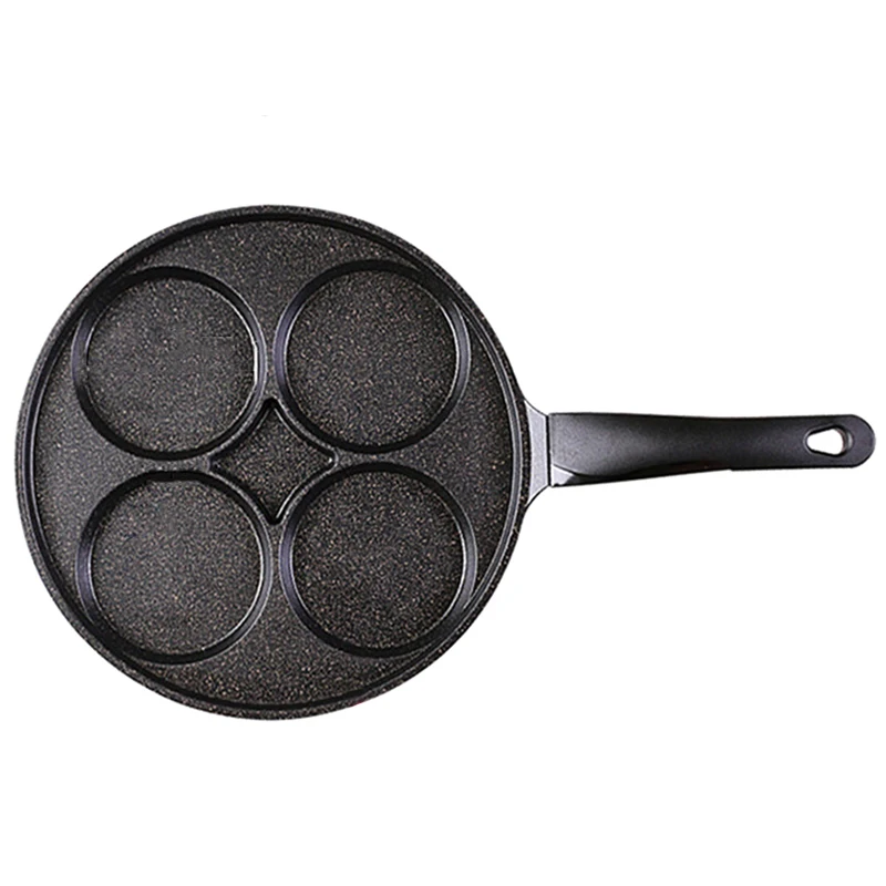 

Marble Nonstick Cookware Saute Fry Pan, 11Inch 4 Cup Egg, Black