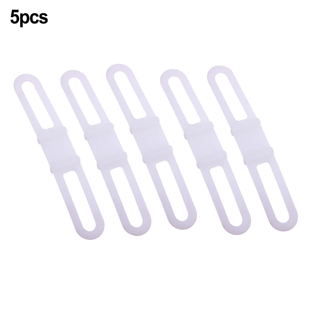 

Securely Hold Your Small Items with 5Pcs Silicone Elastic Strap Bandage Ideal for Bikes Mountain Bikes and More