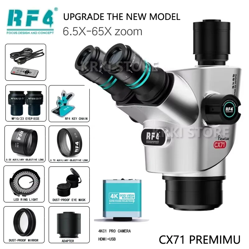 

RF4 CX71 Тринокулярный стереомикроскоп для пайки телефонов