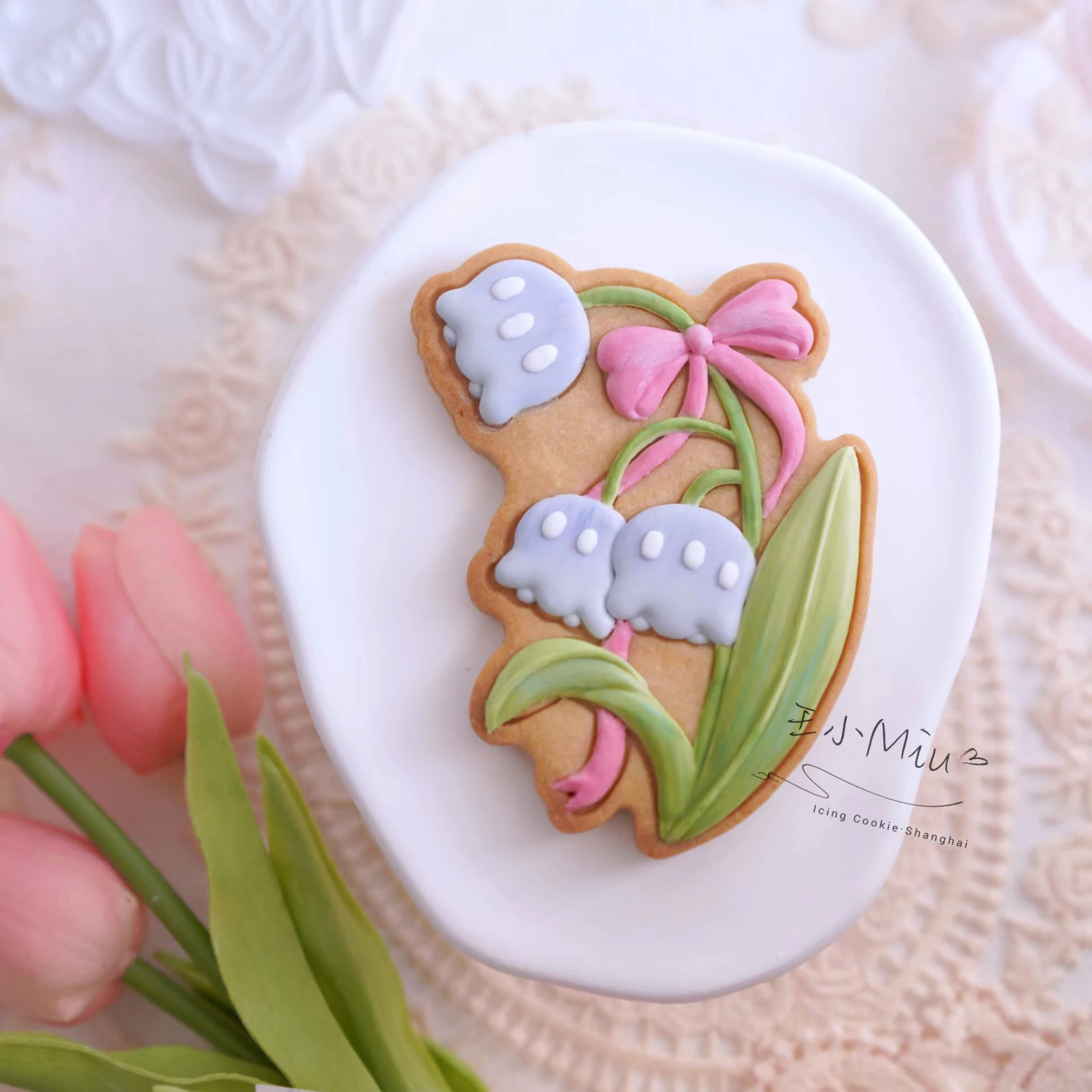 

Flores Convallariae Shape Cookie Cutter Stamp ,Mother's Day Cookie Cutter Flower Shaped Cookie Mold,3D Raised Cookie Stamps