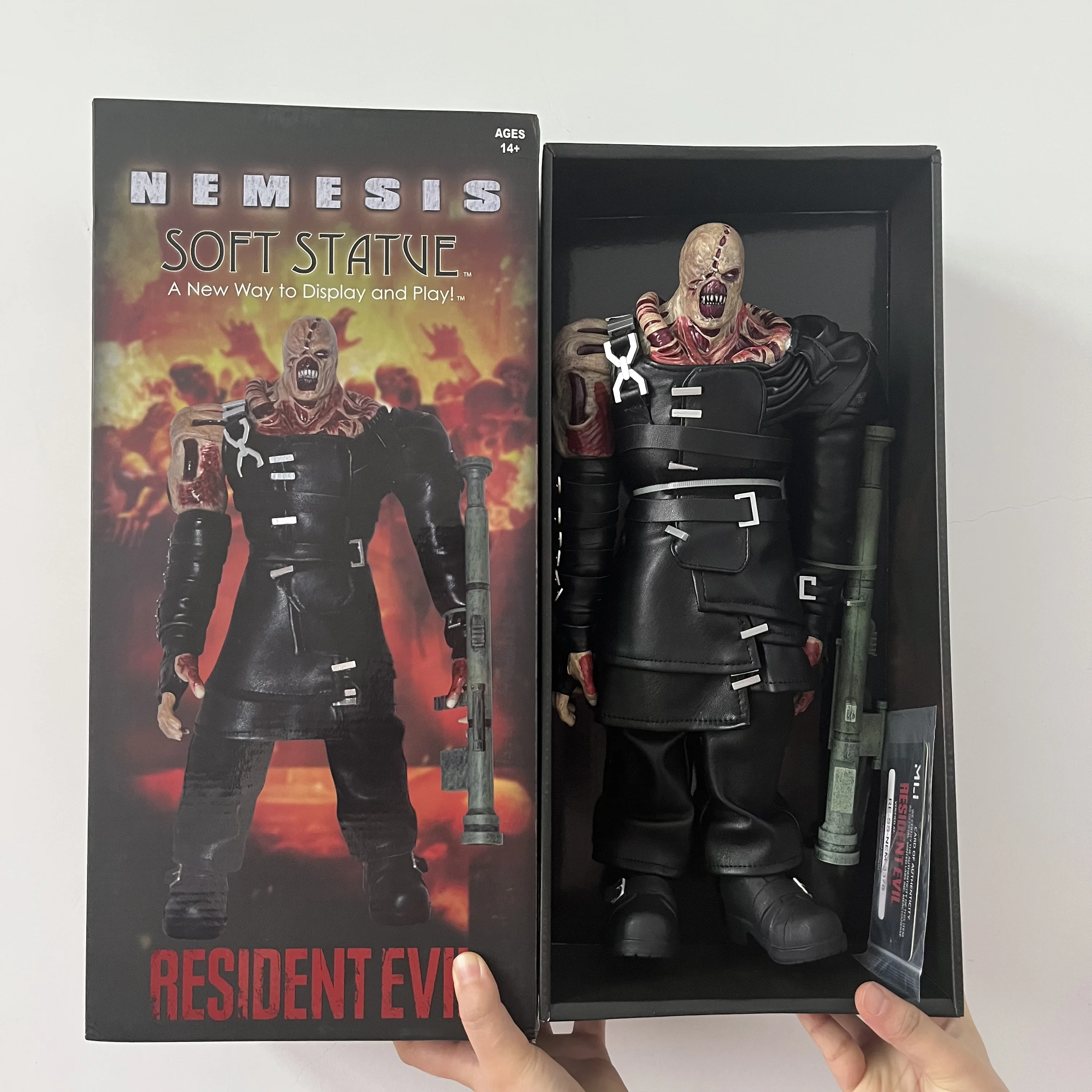 

1/6 масштаб Зонт зло зомби Ходячие мертвецы тиран немезис мягкая статуя зло 15 дюймов экшн-фигурка модели игрушки H12