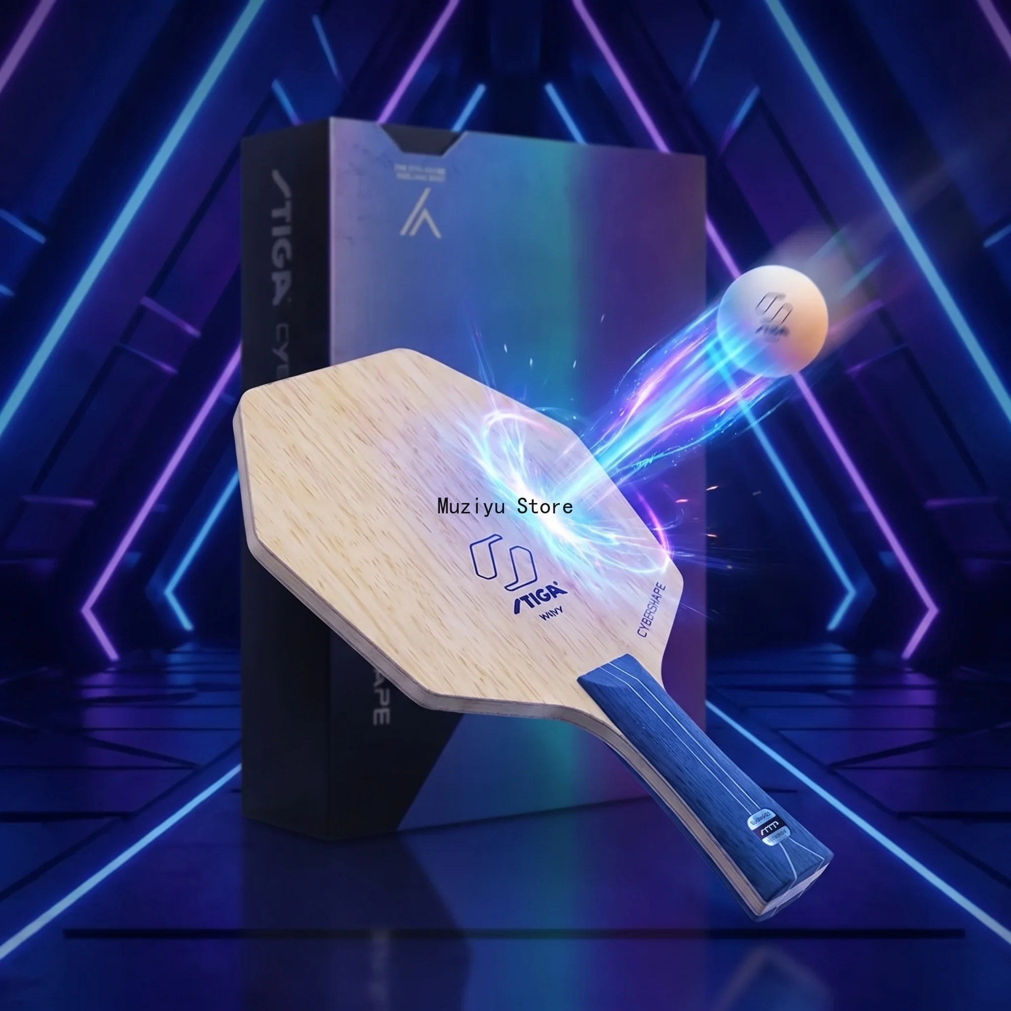 Фото Оригинальное основание для ракетки для настольного тенниса STIGA Wavy Ultra Fibre из углеродного волокна для профессиональных игроков №1