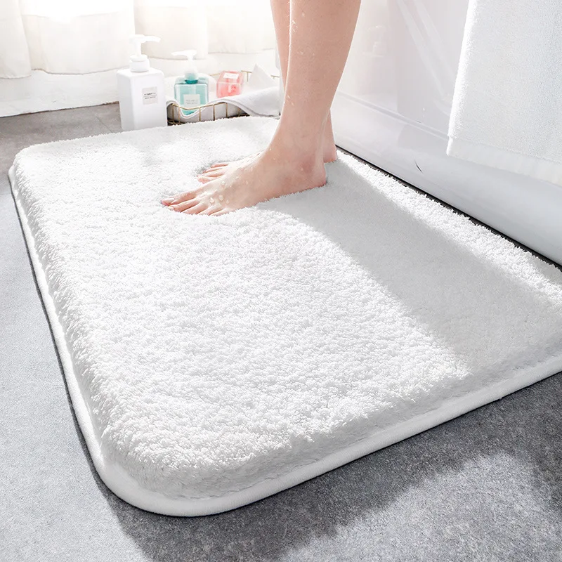 

Absorbent Mats Rug And Comfortable Fluff Super Mat Soft Bath Fiber Thick Carpet Shower Bathroom Doormat Room Non-slip Foot