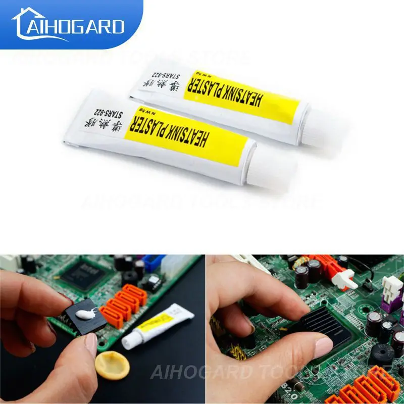 

1pcs Heatsink Plaster Thermal Silicone Grease Adhesive Cooling Paste For Heat Sink Sticky Props Strong Compound Glue Heat Sink