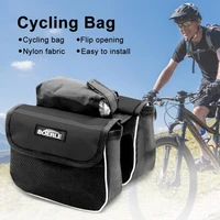 nylon bicycle bags 3l cycling double side rear rack bike 3 in 1 mtb road bicycle tail seat pannier pack bike accessories