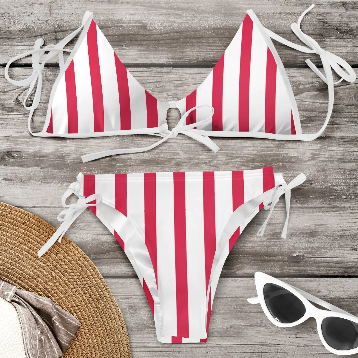 Купальник-бикини женский с цифровым 3D принтом модный пикантный комплект нижнего