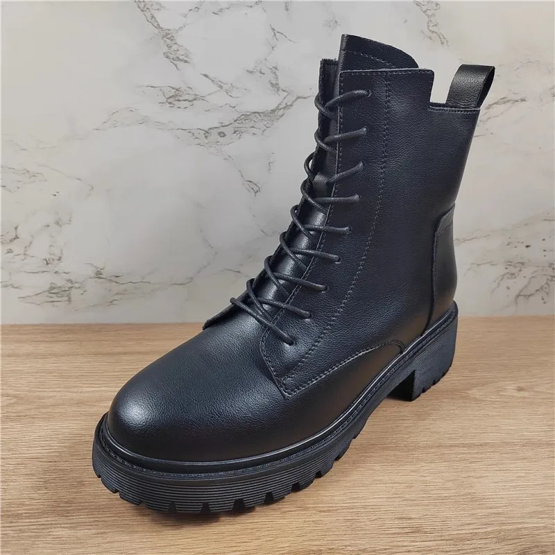 Обувь Зимние ботинки Lady Rock 2024 Лолита Осенние кожаные ботильоны Женские