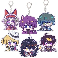virtual idol figure keychain vtuber shoto acrylic pendant vox pendant ike keychain luca mysta photocard student girl bag charm