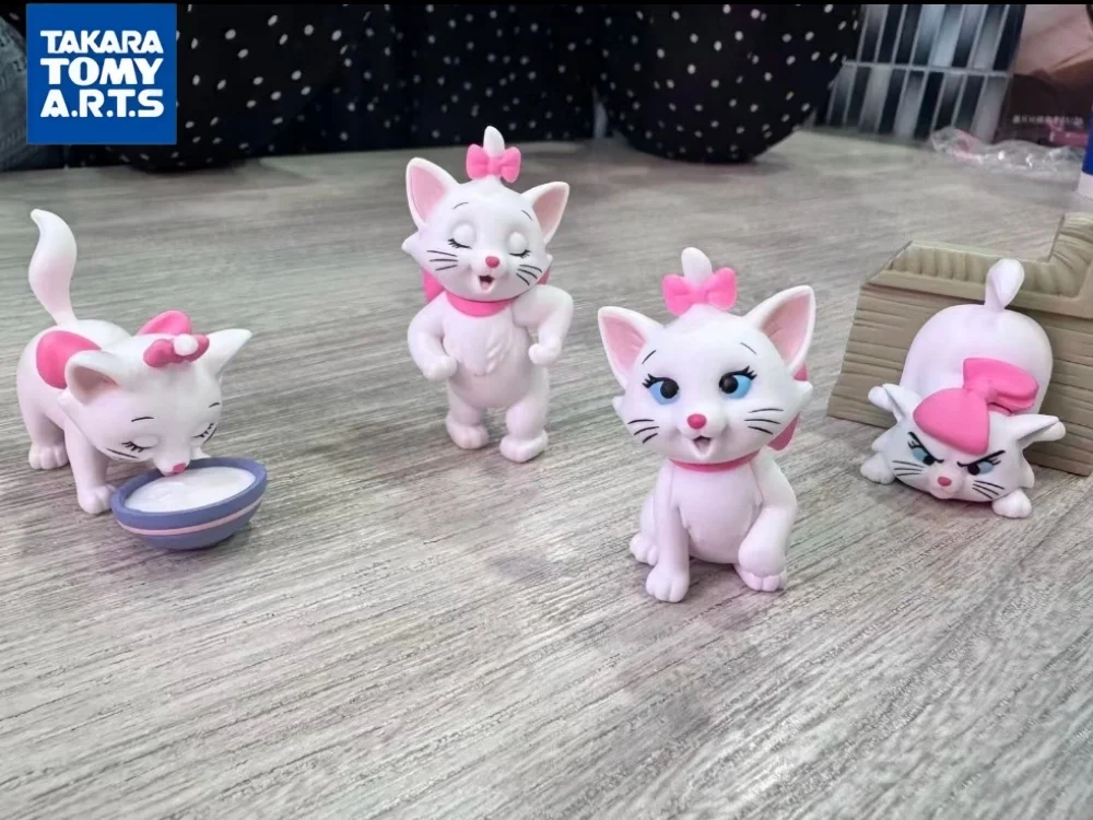 Фото Фигурка Takara Tomy Disney Marie Cat Gashapon в форме аристокота, декоративное украшение для рабочего стола, для взрослых коллекционеров №3