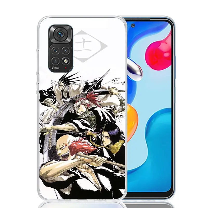 Bleach Zaraki Kenpachi Phone Case For Xiaomi Redmi Note 13 12S 12 11S 11T 11E Pro Plus 10S 10 9S 9 8T 8 7 Art Customized Coque C