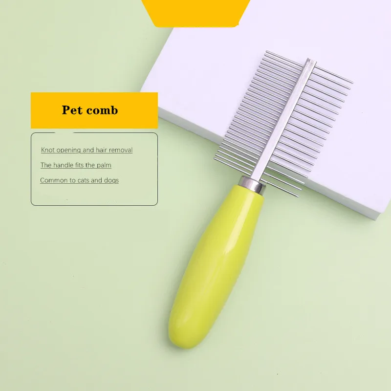 

Новая расческа для защиты собак от блох для кошек двухсторонняя расческа для ухода за собаками из нержавеющей стали комфортная расческа для ухода за блошами товары для домашних животных