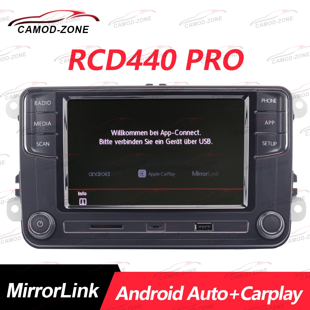 Автомобильный радиоприемник на Android Carplay NONAME RCD440 новый 6RD035187B Bluetooth для VW Passat B6 B7 Golf