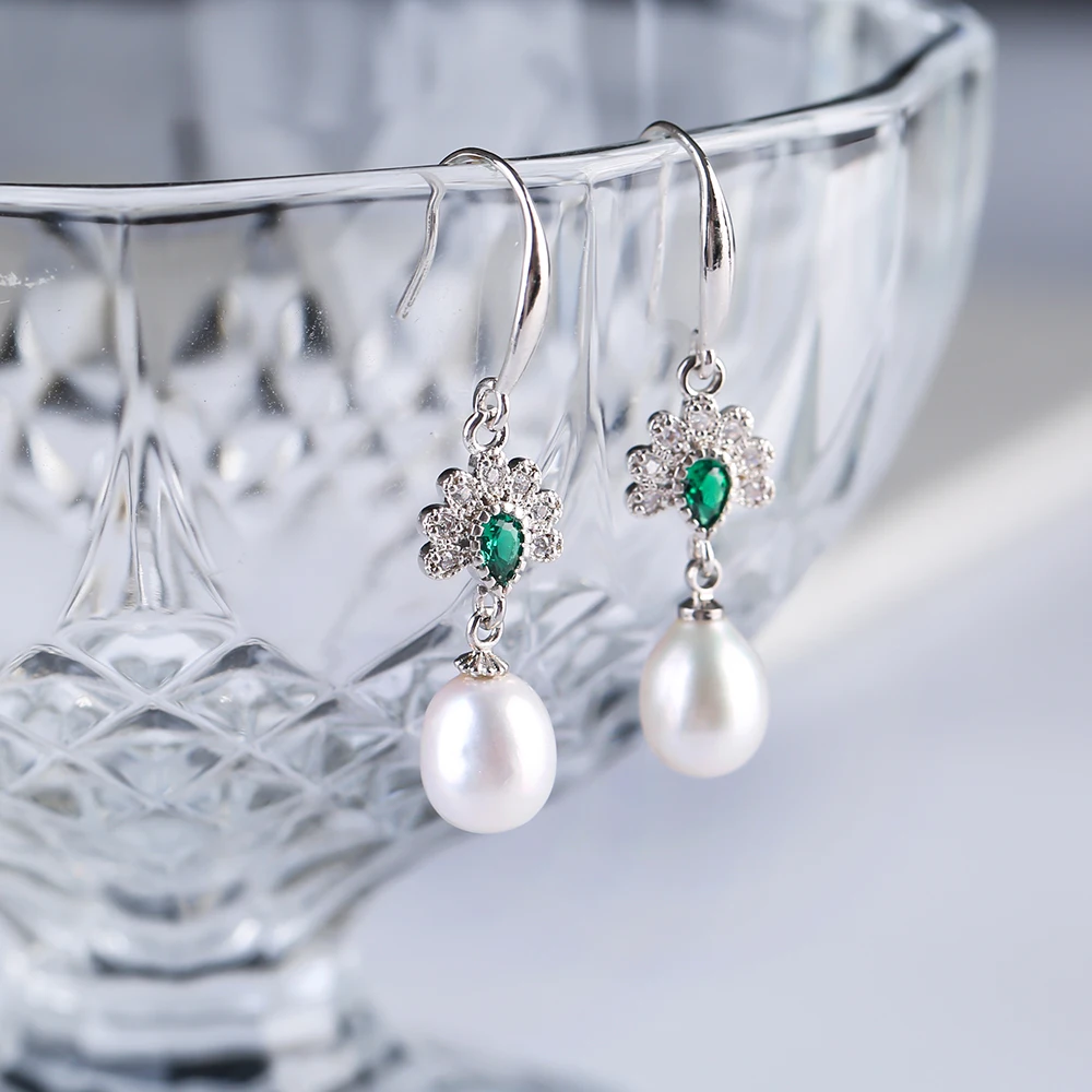 

2023 Summer Fashion Romantic Style Women Party Jewelry Natural Color Freshwater Pearl Earrings