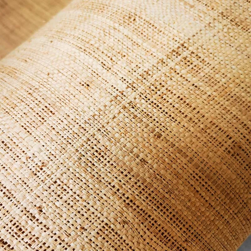 Тонкий натуральный коврик из рафии плетеный соломенный материал ротанга ручной