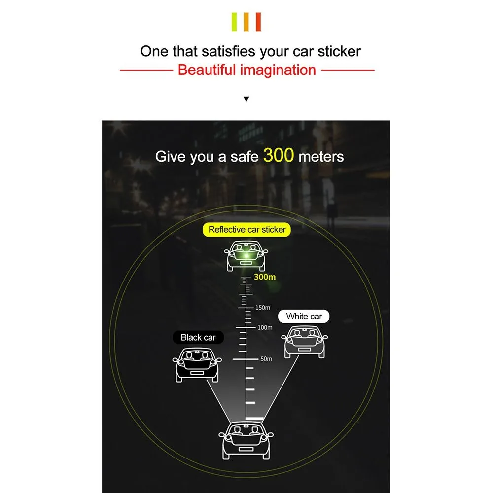20 шт. светоотражающие наклейки из ПВХ 19 мм
