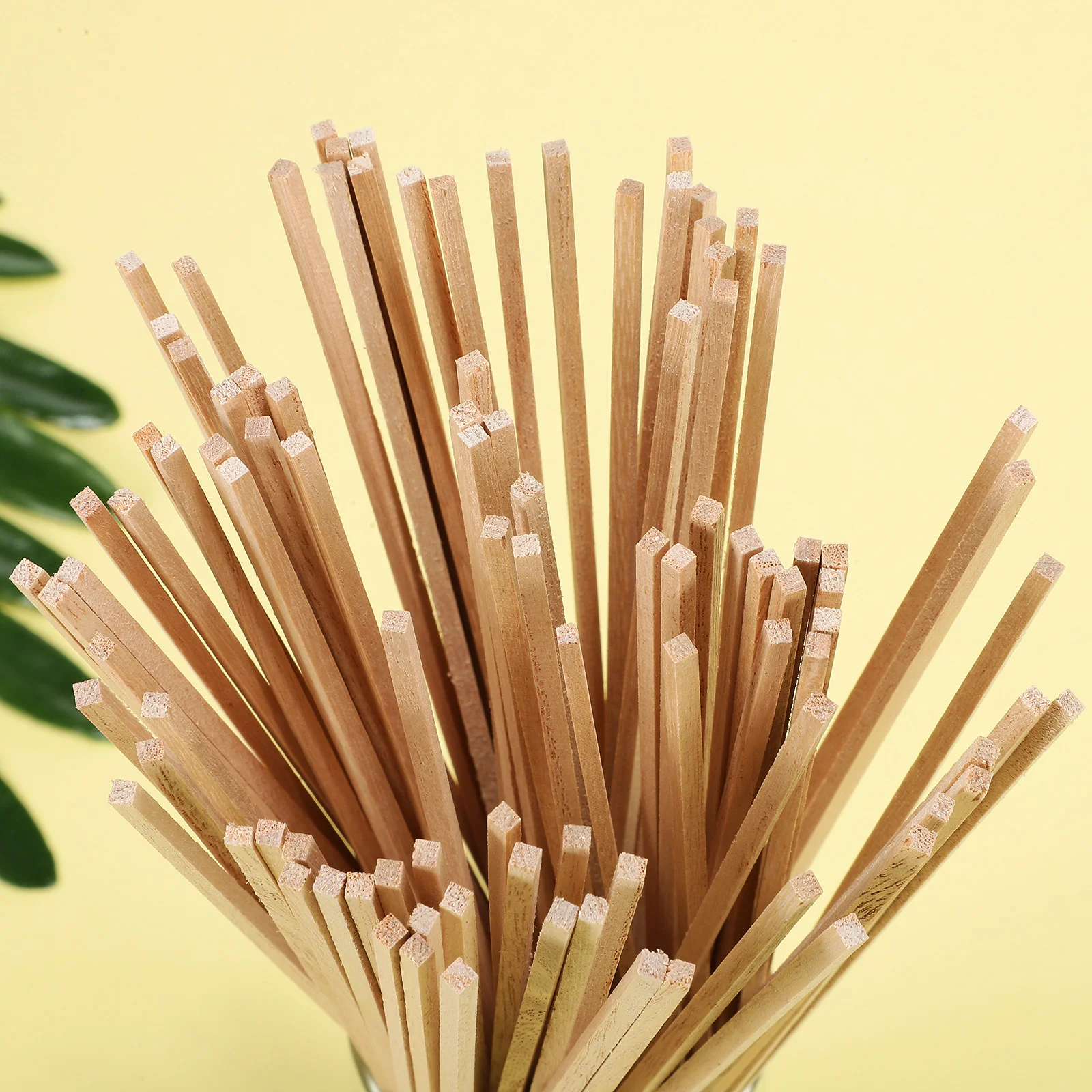 100 шт. необработанные квадратные дюбели из твердой древесины деревянные полоски