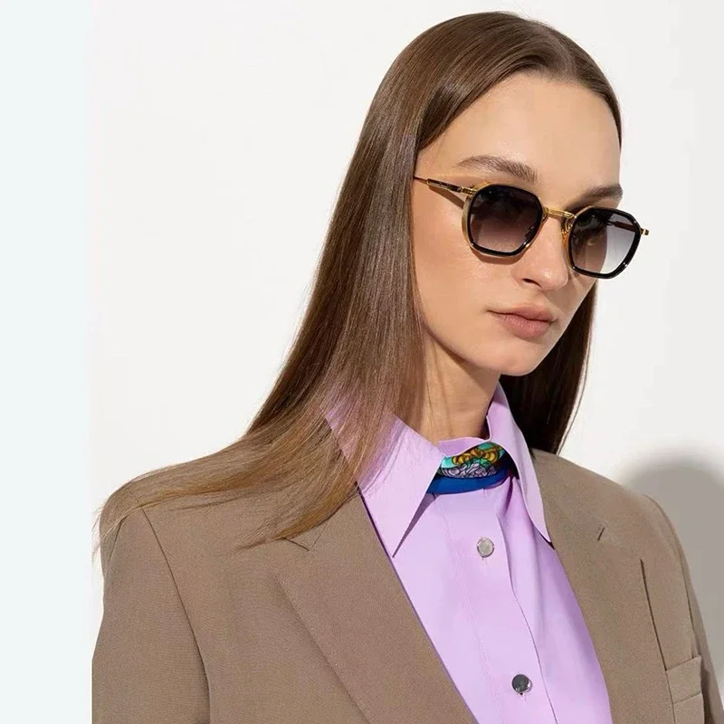 Солнцезащитные очки из сплава для мужчин и женщин винтажные модные дизайнерские