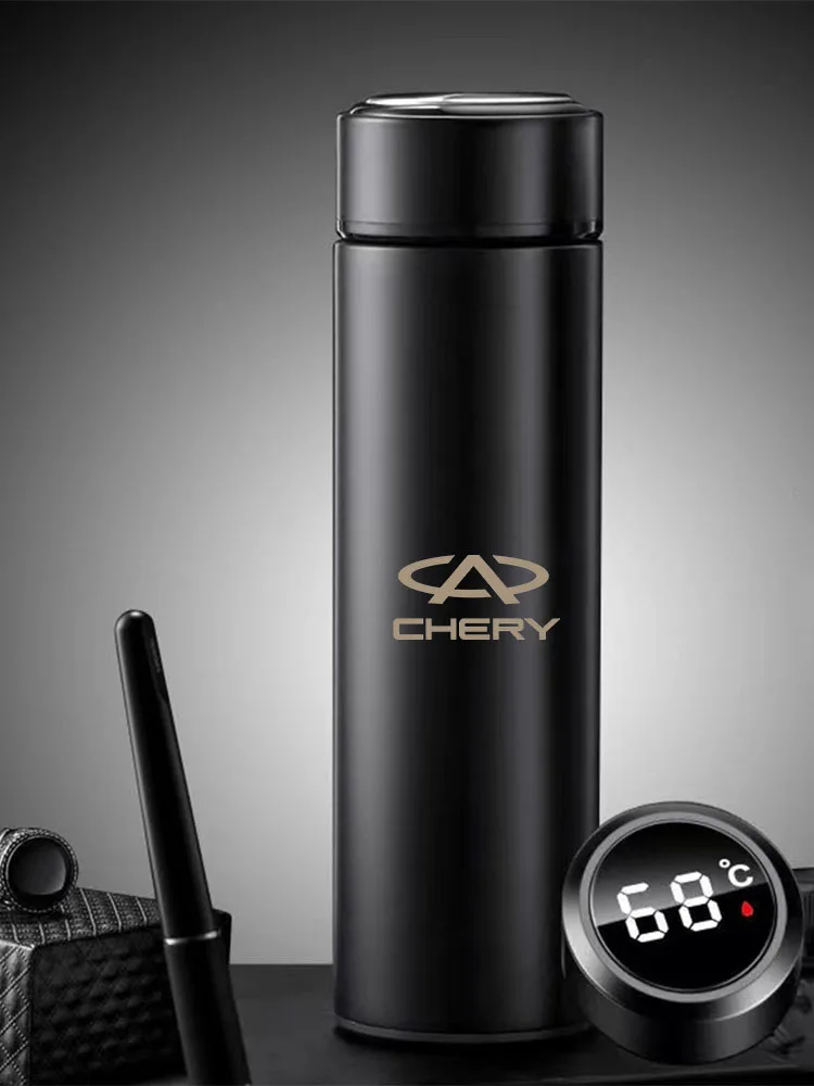 

Thermos Temperature Display Smart Water Bottle Vacuum Flasks Coffee Cup for CHERY Fulwin QQ TIGGO 3 4 5 7 PRO 8 car