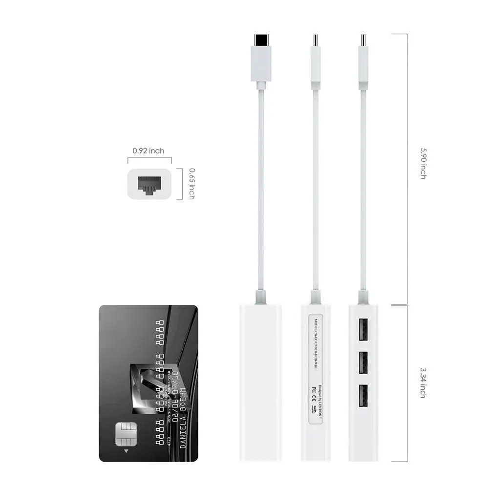 3 Usb-порта док-станция сетевая карта памяти от Usb к кабелю адаптера Ethernet |