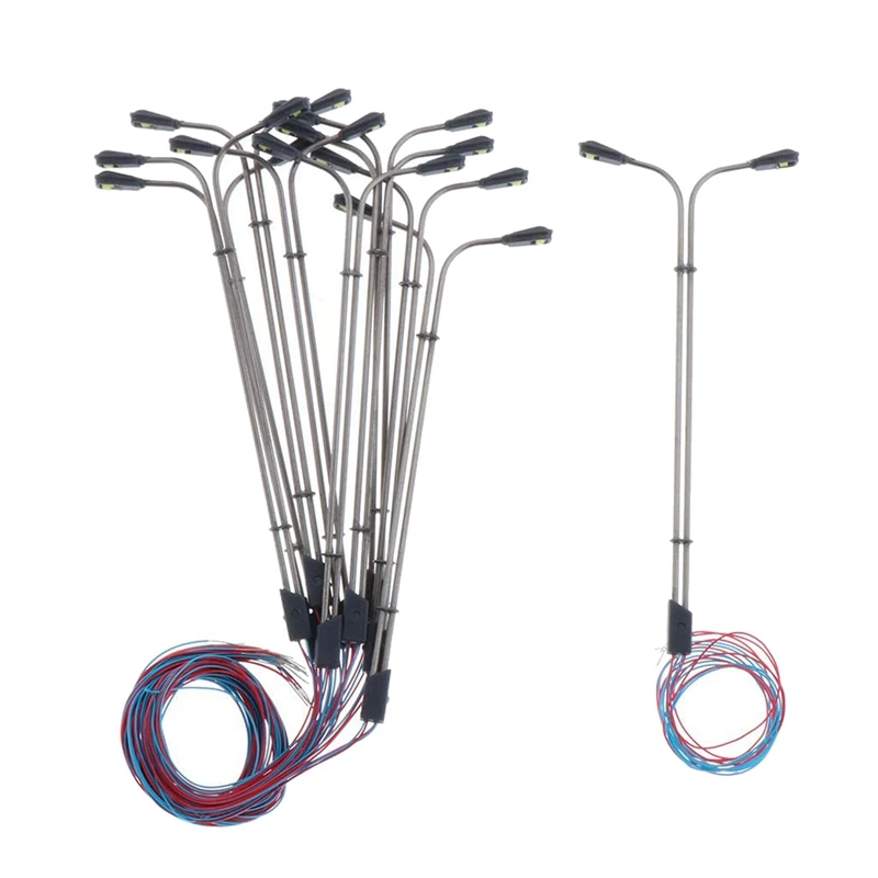 

10Pcs Model Street Light Railway Train Lamp LED Garden Landscape Light Outdoor Yard Light DIY Sandbox Game