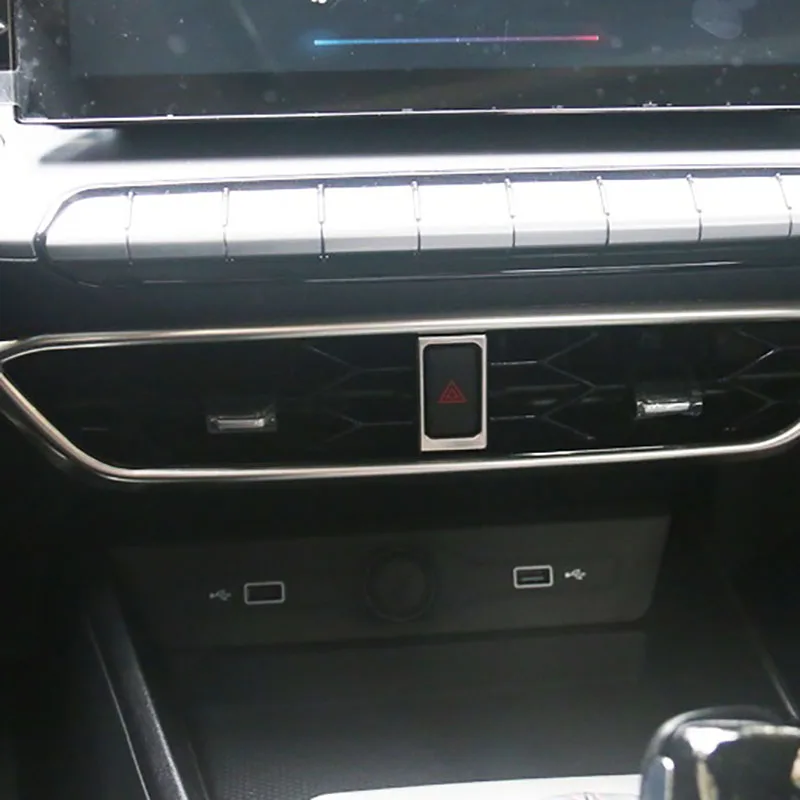 Для MG MG5 2021 автомобильный кондиционер из нержавеющей стали розетка переменного