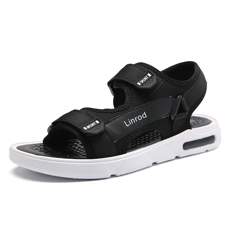 

Мужские летние сандалии, Повседневная Уличная одежда, пляжные тапочки, 45-46