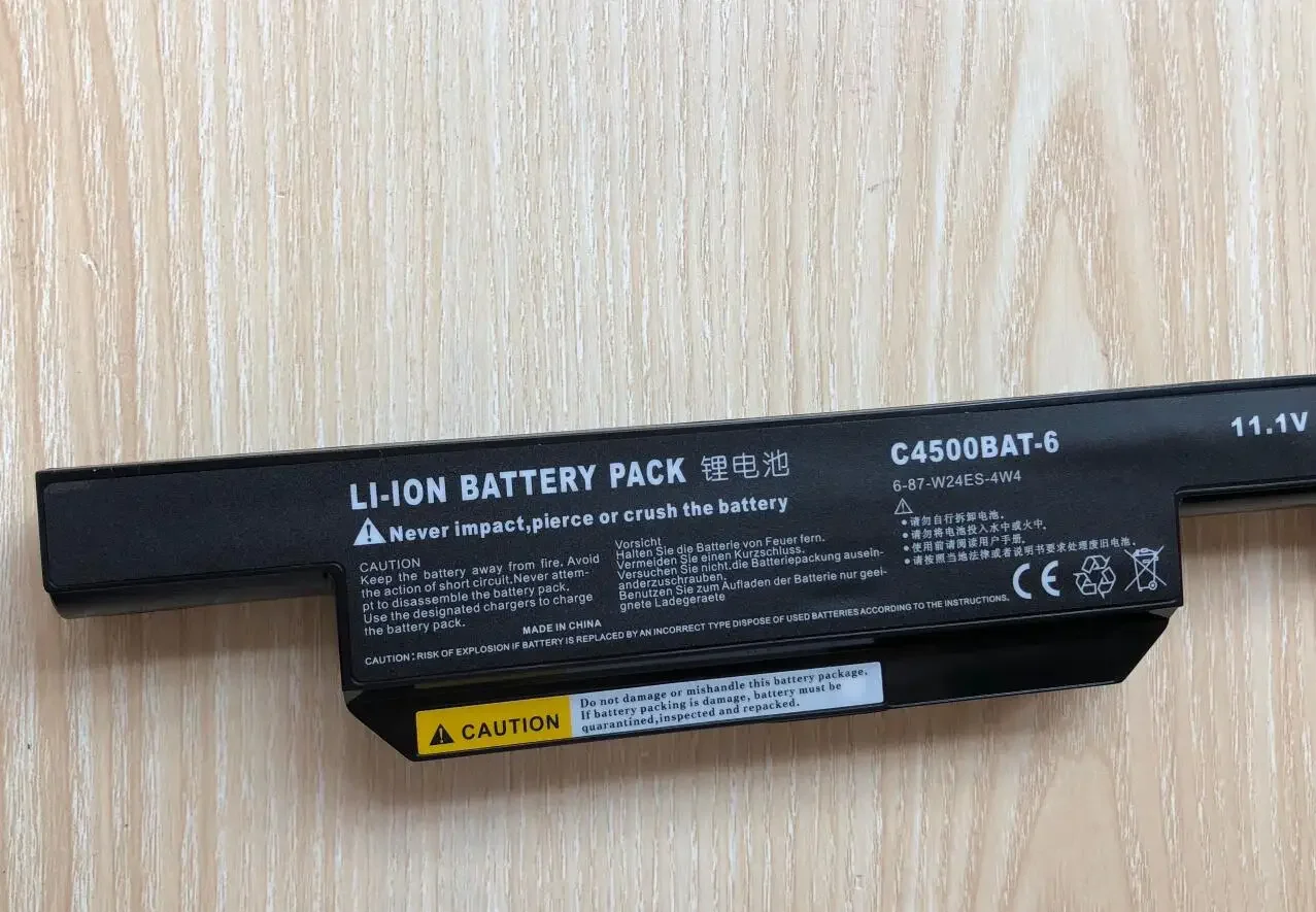 C4500BAT-6 C4500BAT 6 Аккумулятор для ноутбука Clevo C4500 C4500Q 5200 мАч BAT-B5105M C4100 58WH ячеек