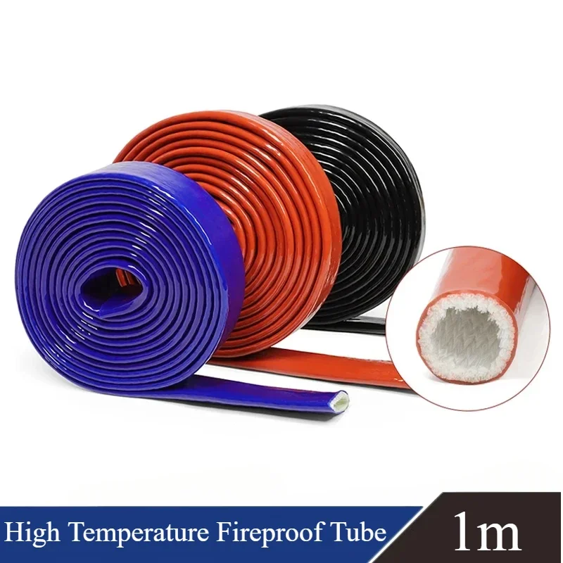 Огнестойкая плетеная Втулка из стекловолокна с оригинальным покрытием 1 м