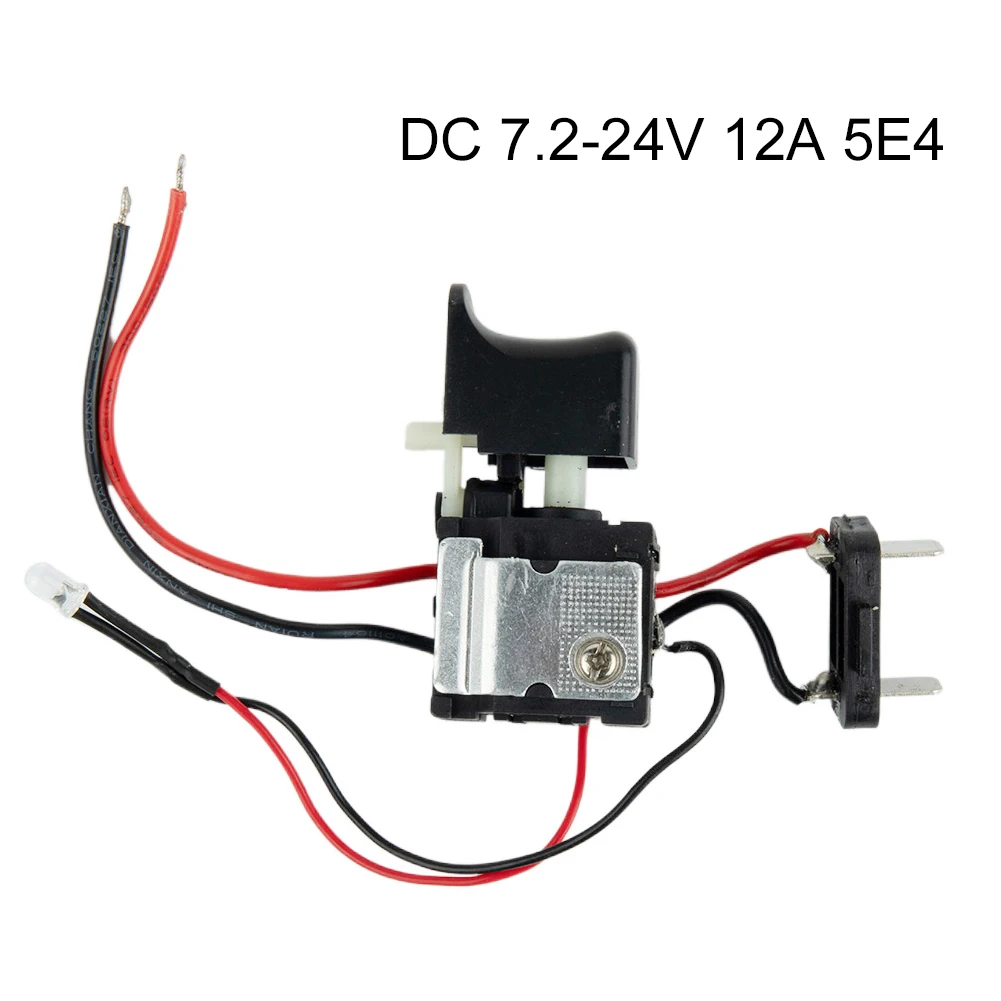 

1pc 7.2V-24V Electric Drill Switch Dustproof Adjustable Speed Control Push Button Trigger Switch Power Tool Accessories