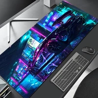 neon car lights mechanical gaming keyboard aesthetic custom print playmat table office supplies desk accessories gaming laptops