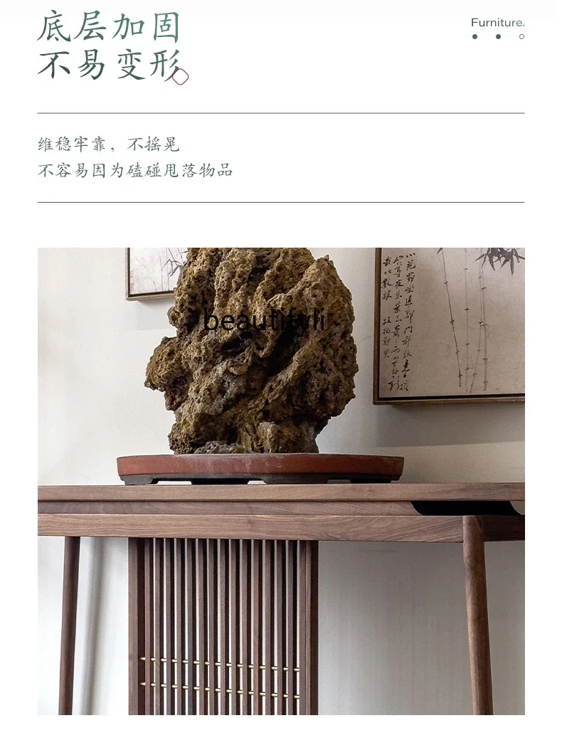 Новый Полосатый стеллаж в китайском стиле шкаф для крыльца из массива дерева