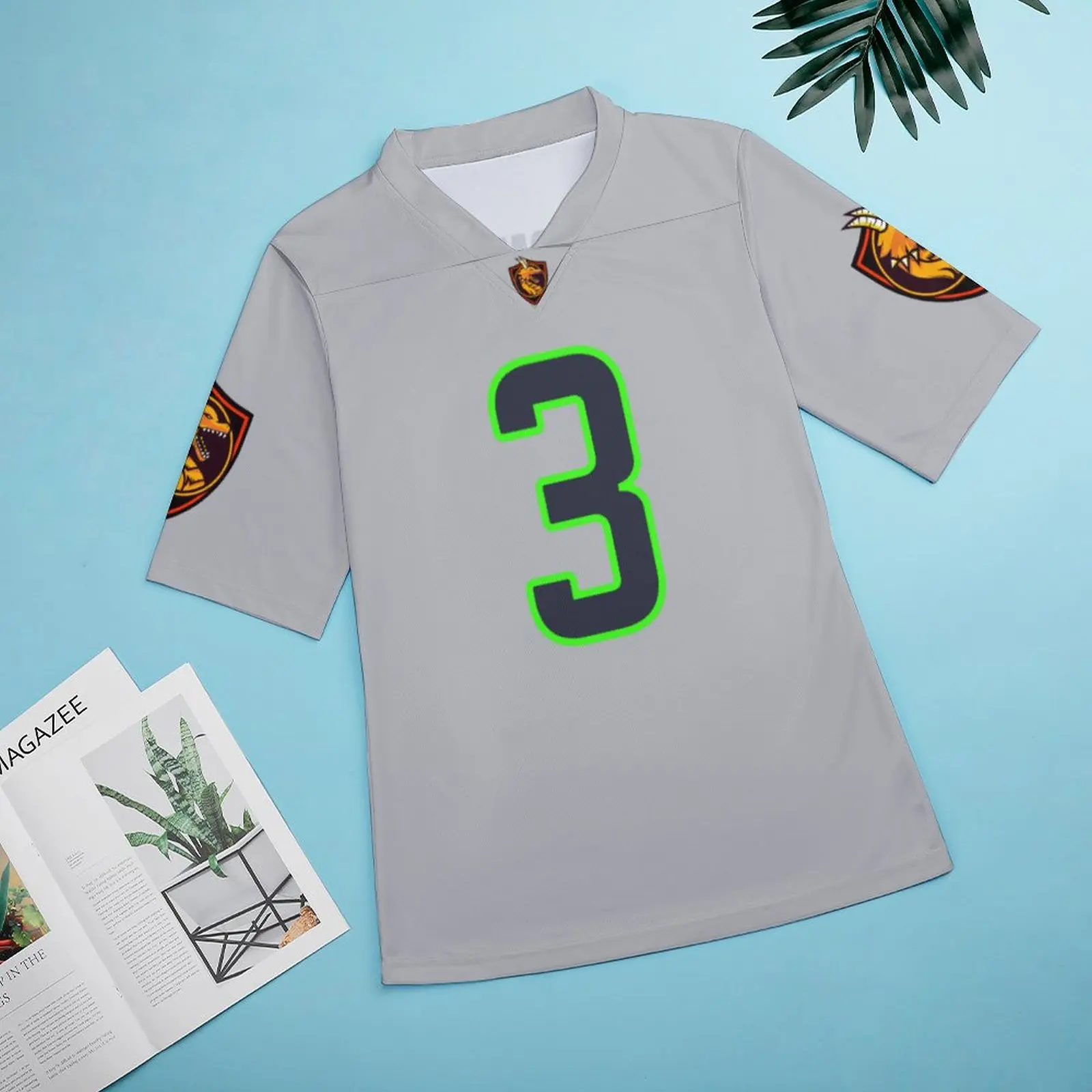 Винтажная футболка для регби команды Seattle No 3 футболки занятий футболом |