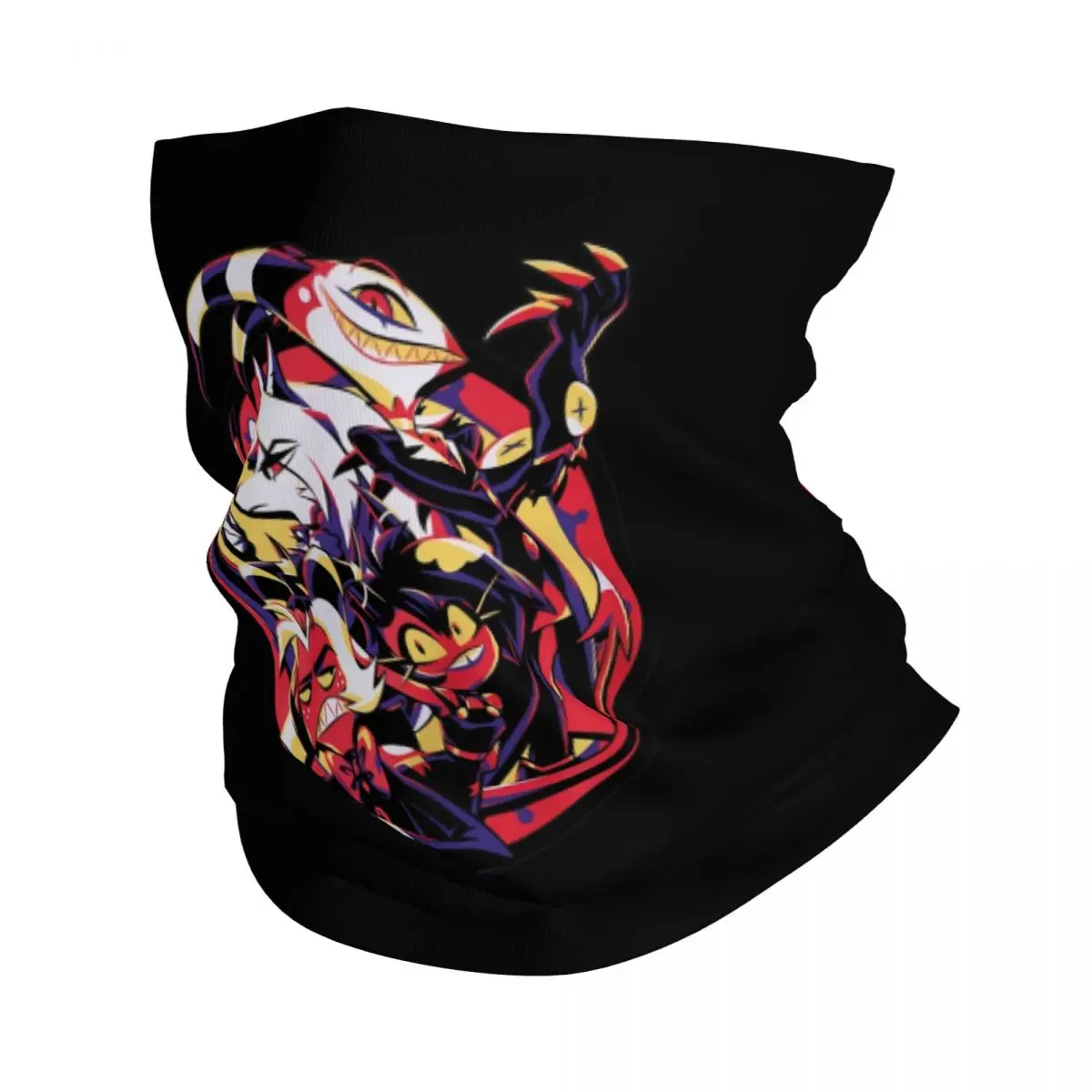 

Cartoon Hazbin Hotel Bandana Neck Gaiter Printed Helluva Boss Magic Scarf Warm Cycling Scarf Cycling Unisex Adult Winter