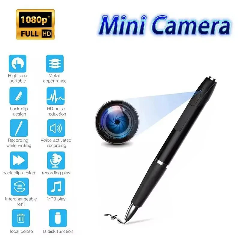 Mini Pen Camera Espion Invisible Micro Spia Cam Vigilancia Body Camaras DVR Voice Recorder Tiny Hiden Seguranca Oculta Camcorder