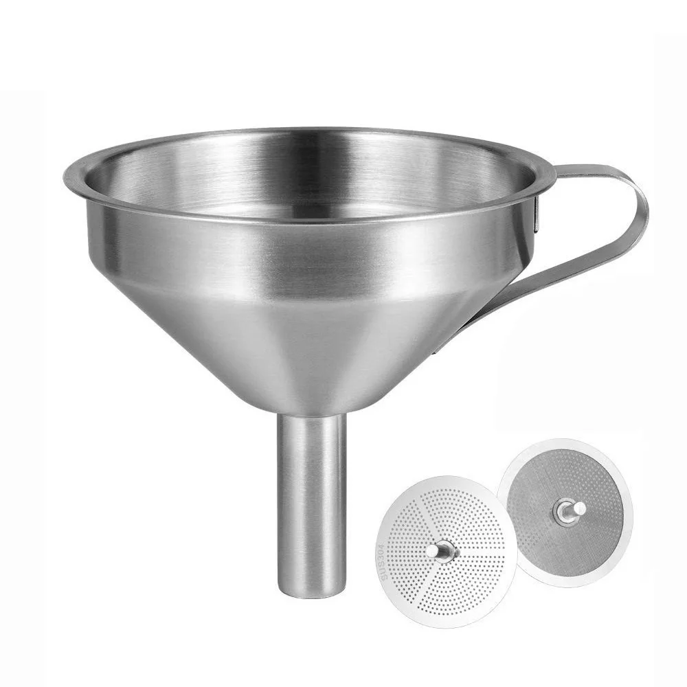 

NEW 304 Stainless Steel Double-Strainer Kitchen Oil Liquid Funnel 3D Resin Filter Funnel Cup for SLA/DLP/LCD UV 3D Printing