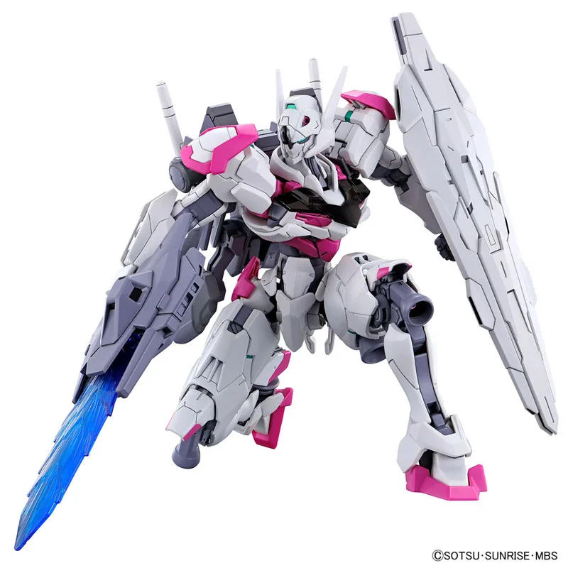 Фото Оригинальная фигурка Bandai Gundam Model Kit, аниме-фигурки HG TWFM 1/144 Gundam Lfrith, коллекционная модель, экшн-фигурки, игрушки №5