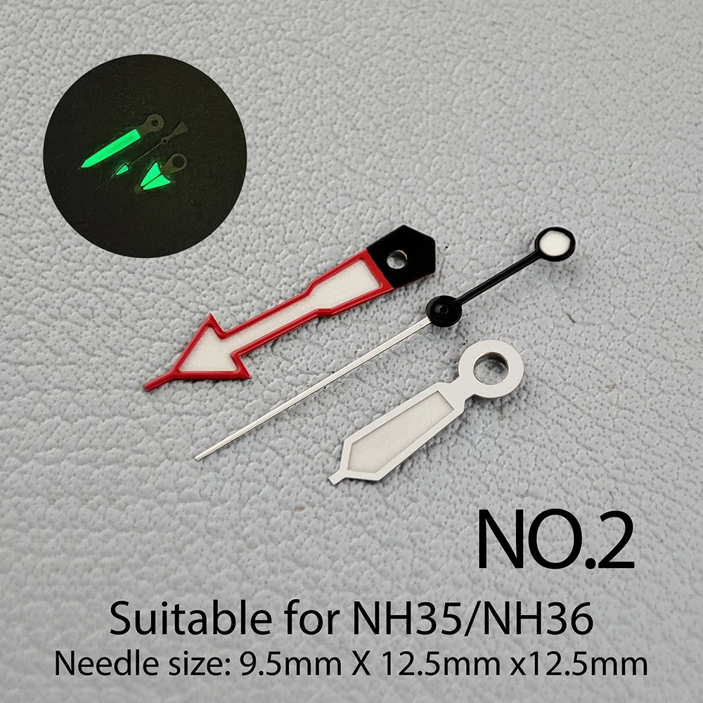 Супер Светящиеся руки NH35 белые подходит для NH35/NH36 механизм Запчасти часов