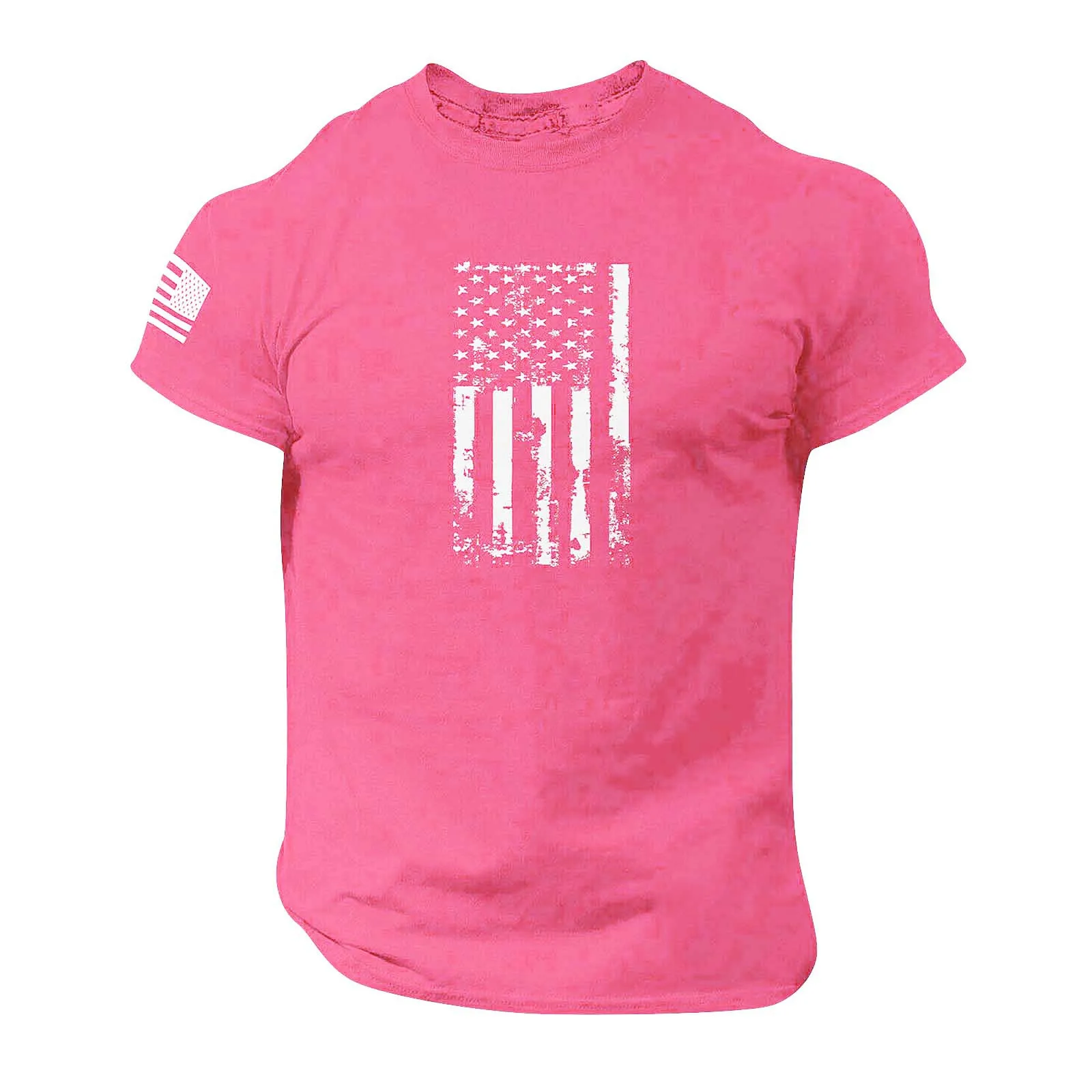 

Men'S Street Muscle Short Sleeve Print Personality Fashion Fashion T-Shirt Short Sleeve T Shirts For Men Y2k Tops Men'S Clothing