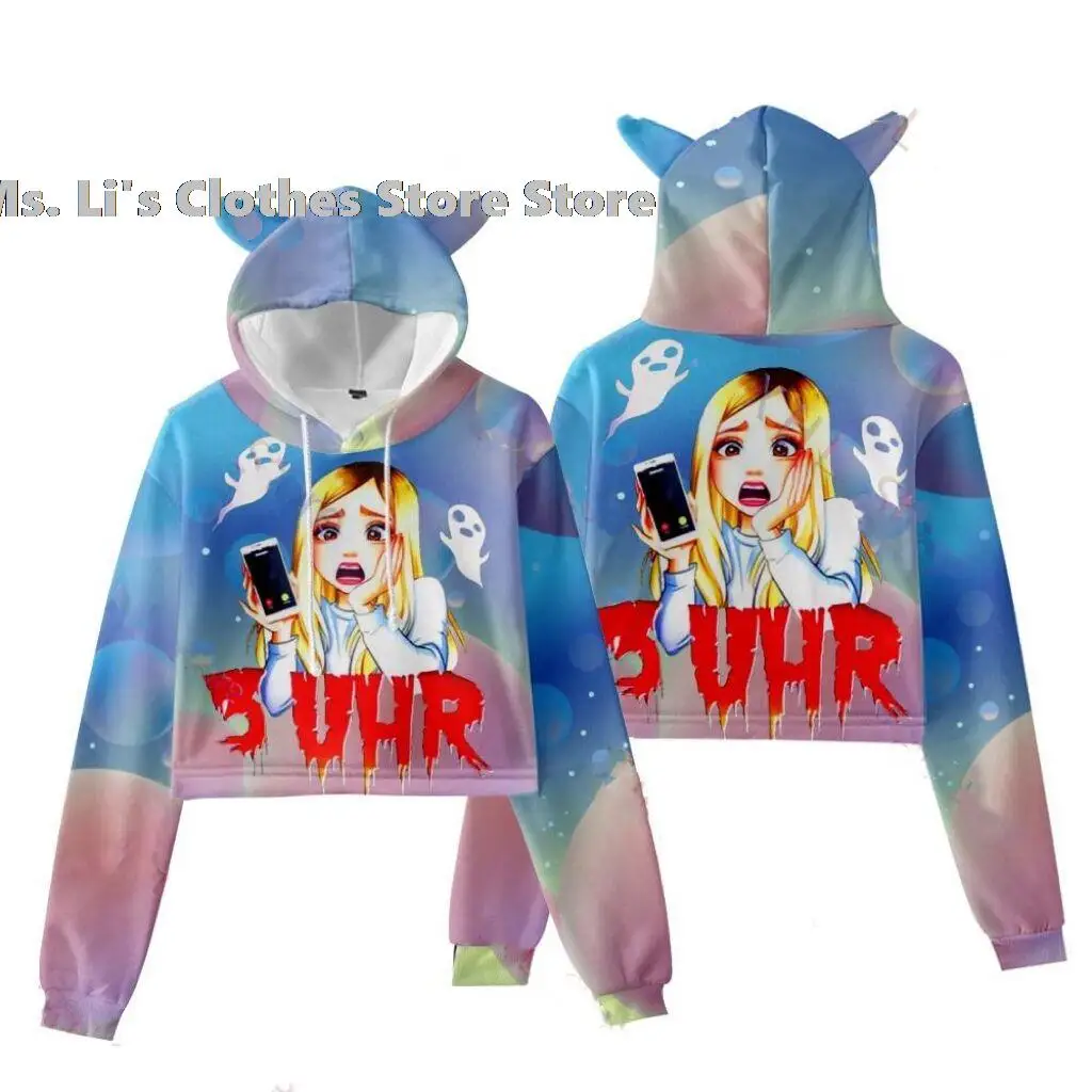 Горячая распродажа! Rebeka Wing Merch Beki Пушистый 3D модный топ с кошачьими ушками Женская