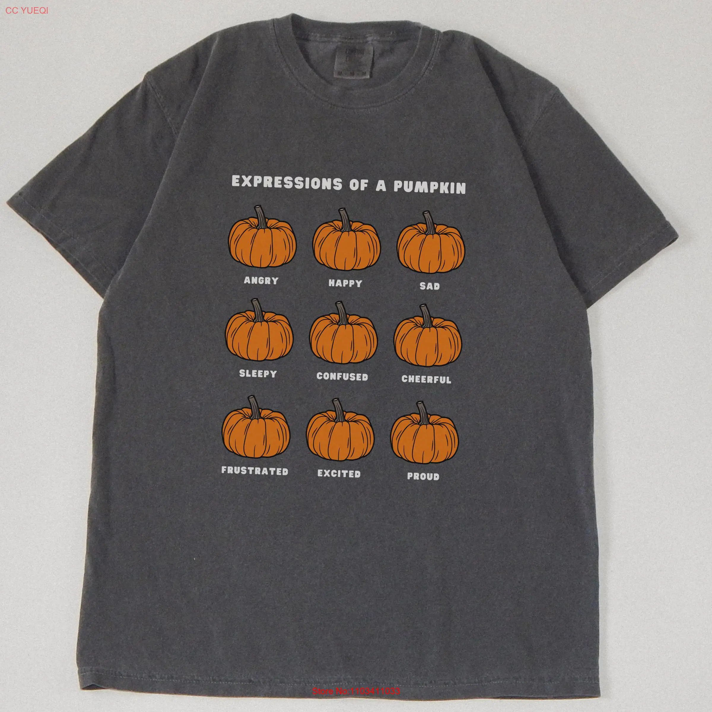 Футболка с изображением тыквы забавная футболка на Хэллоуин жуткий сезон
