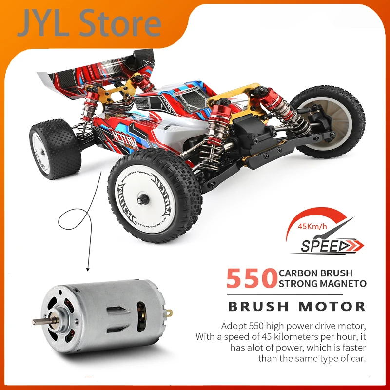 

WLtoys 104001 Rc Car Competition Brushless 60KM/H 45KM/H Metal Chassis 4WD Electric High Speed Drift Car Remote Control